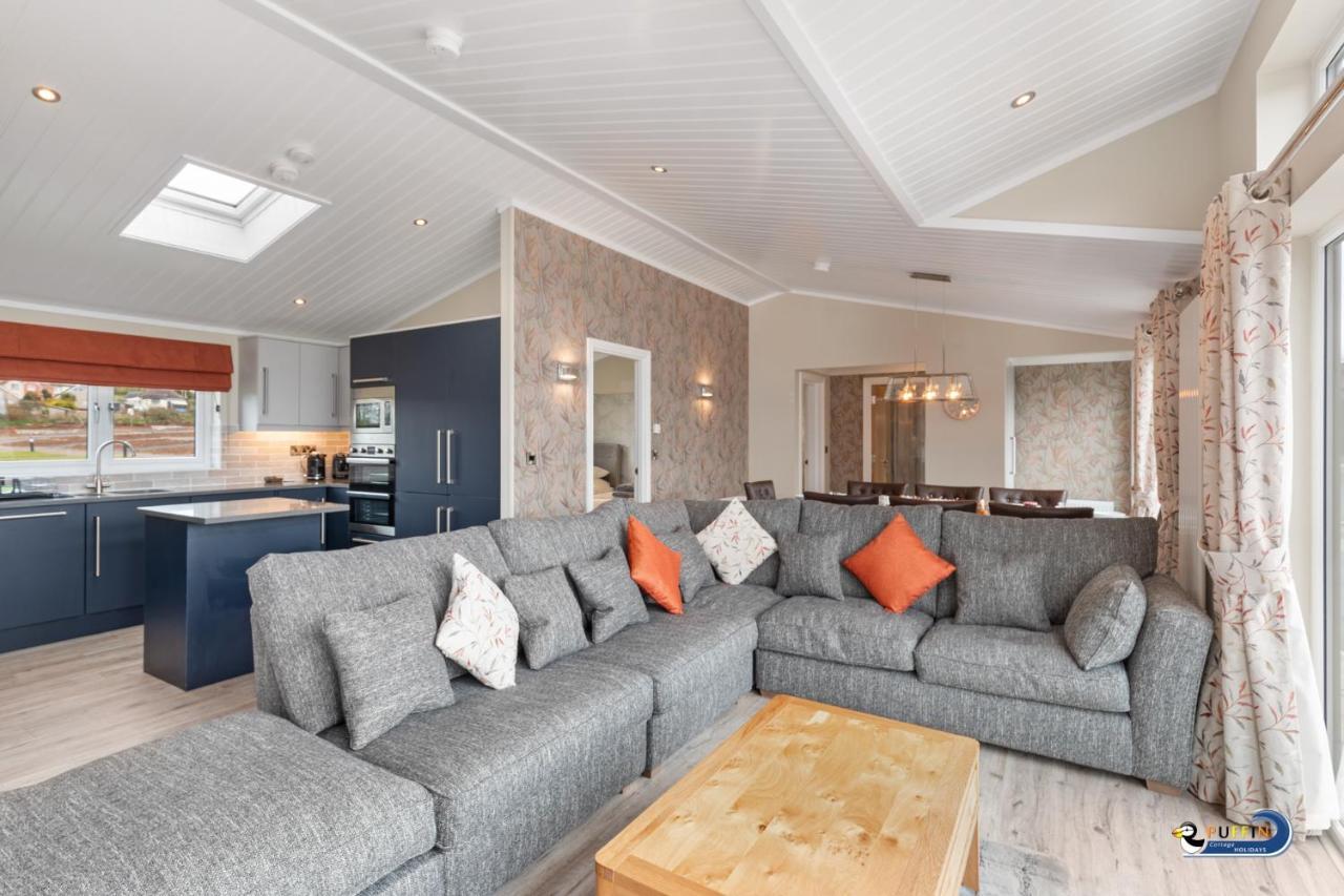 Valley View Lodge - Luxury Lodge, Hot Tub, Close To Beach Penally Exterior foto