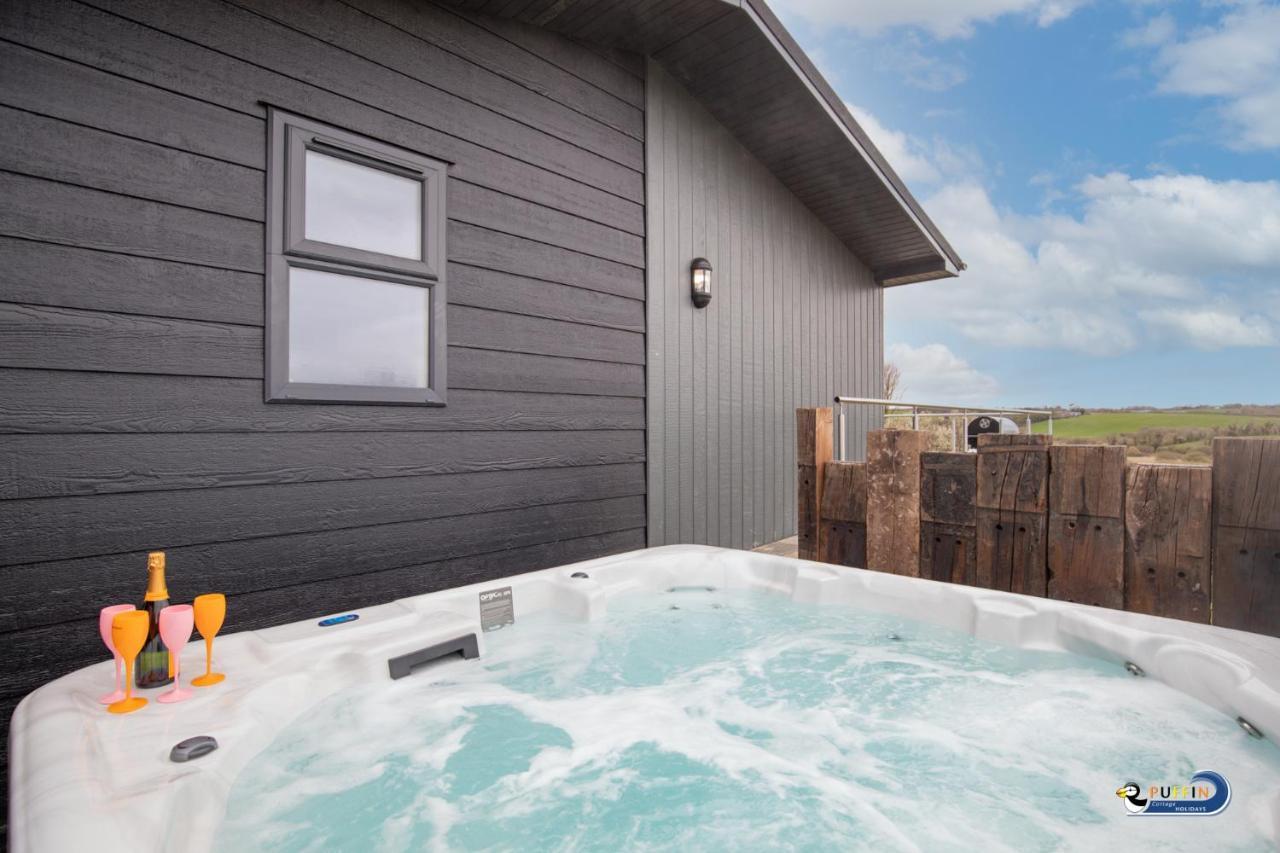 Valley View Lodge - Luxury Lodge, Hot Tub, Close To Beach Penally Exterior foto